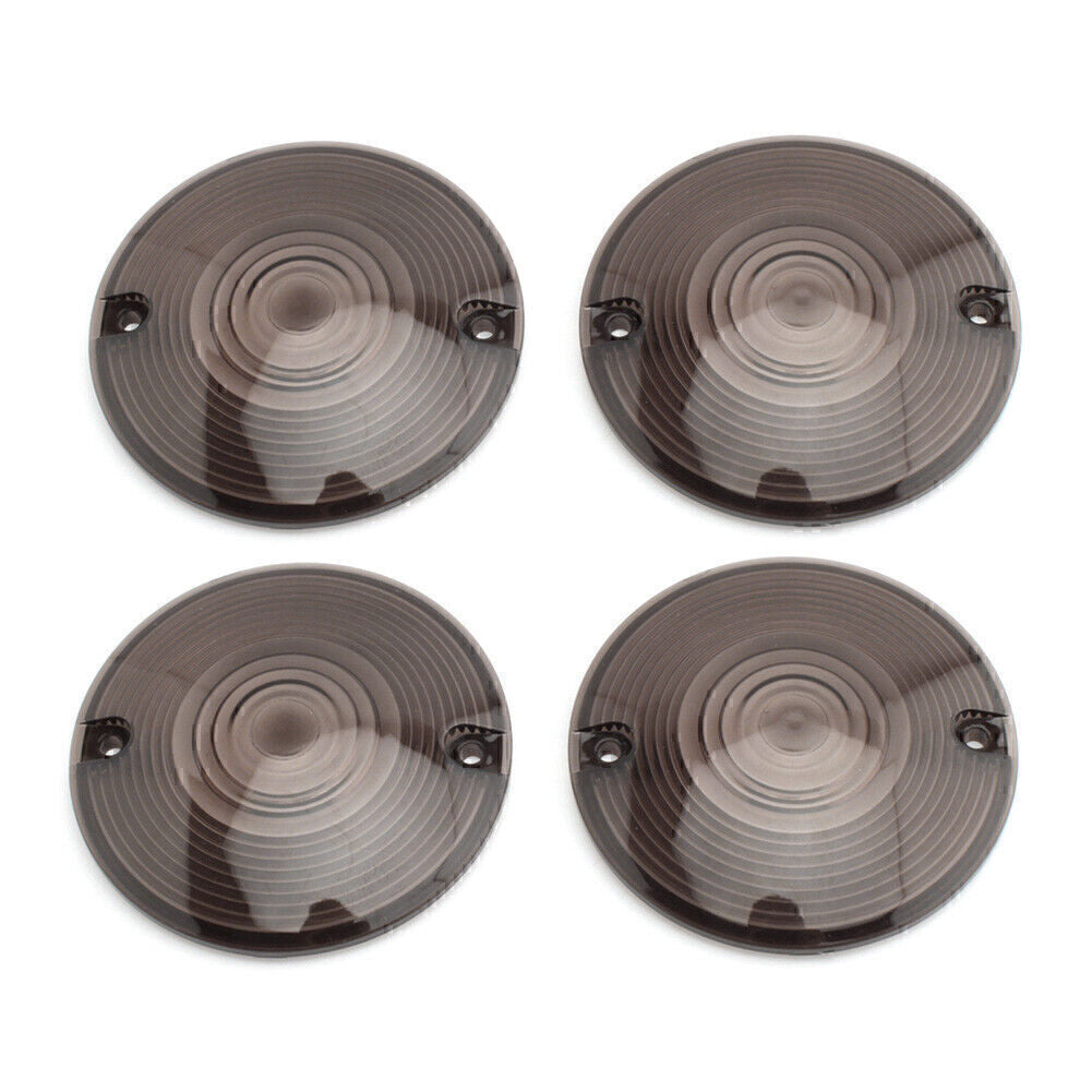 Fit for Harley Davidson Electra Glide 4x Turn Signal Light Cover Smoked Lens