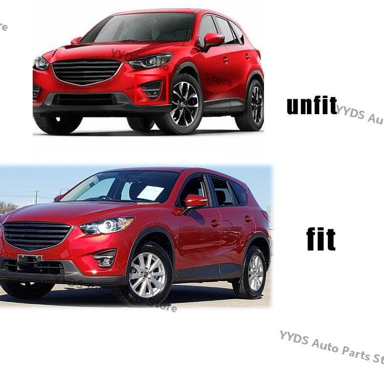 Left side: Front bumper bezel fog light protection frame for Mazda CX-5 2013-2016