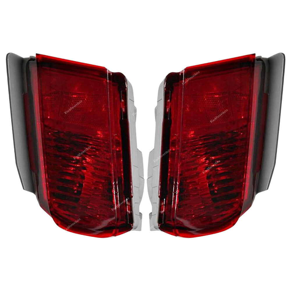 Pair LH+RH For 2010-15 for Toyota for Land Cruiser Prado Red Fog Light Rear Bumpe Lamp