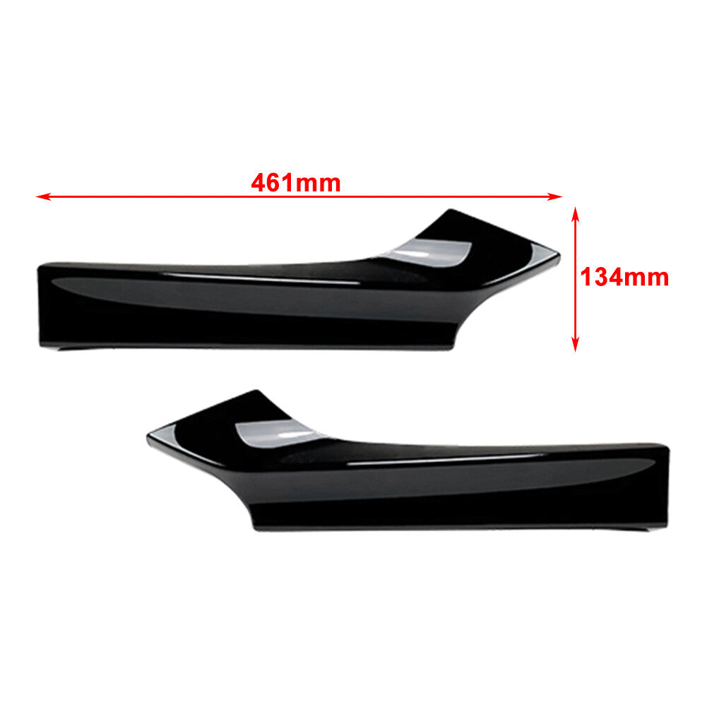 Front bumper side vent splitter lip for BMW 2 Series F22 F23 M Sport 2014-22