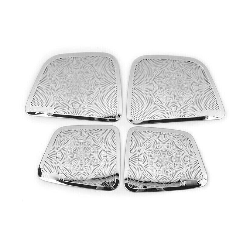 for Nissan Murano 15-2024 Silver Steel Inner Door Speaker Frame Cover Trim 4PCS