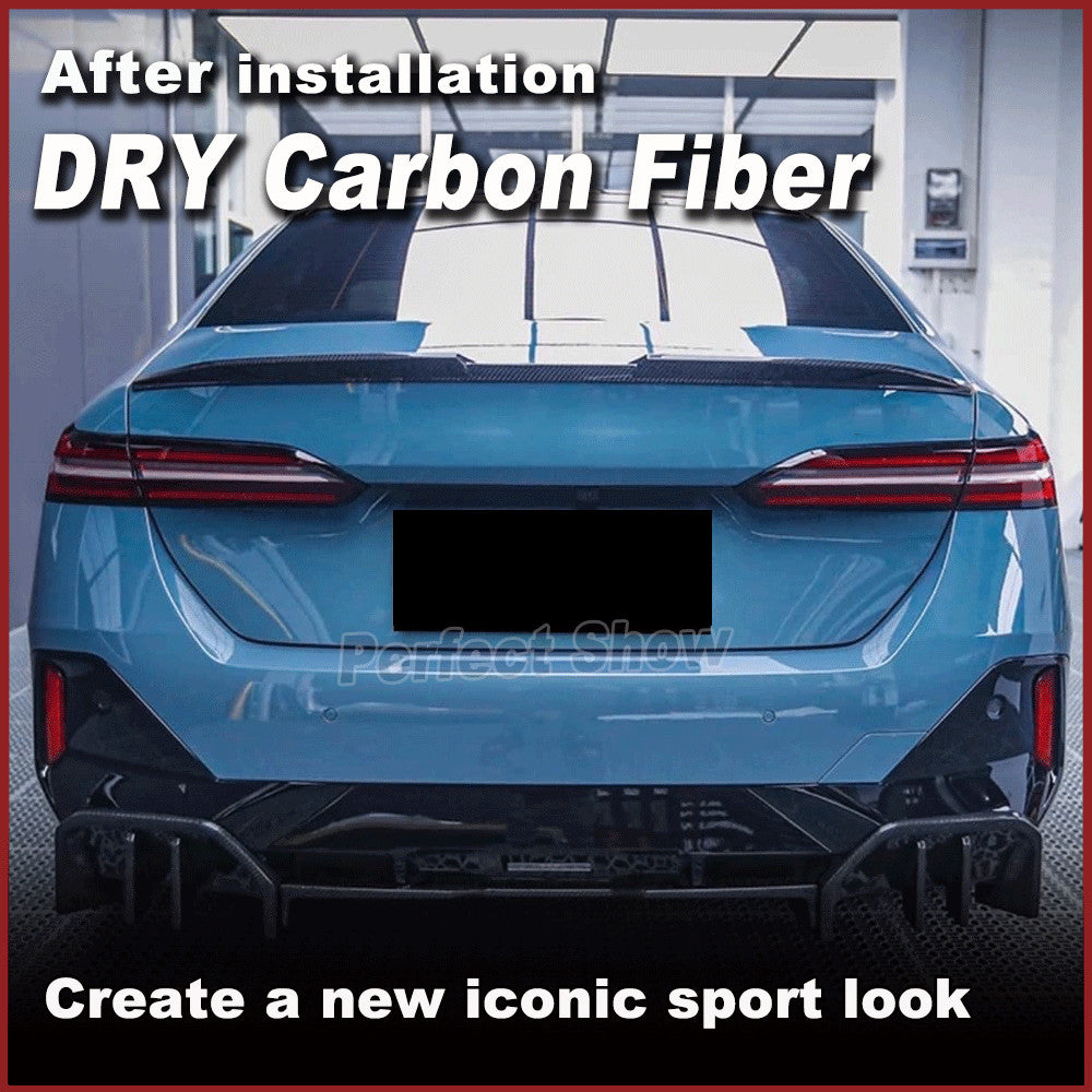 Fit for BMW G60 G61 530i 540i i5 2024-25 DRY CARBON Rear Trunk Spoiler Wing Lip