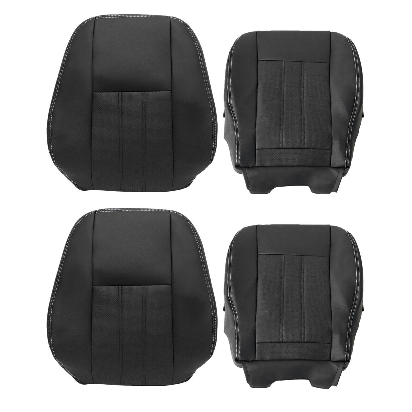 4x Driver Passenger Bottom Top for Seat Cover 2011-16 for Chrysler Town Country