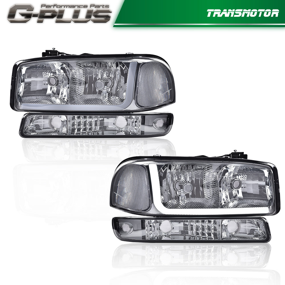 Sister 99-07 for Sierra for Yukon Chrome LED DRL Gum Bright Red