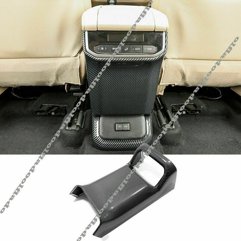 Carbon Fiber ABS Rear for Seat Air Outlet Vent Trim for Toyota Highlander 2020-2023