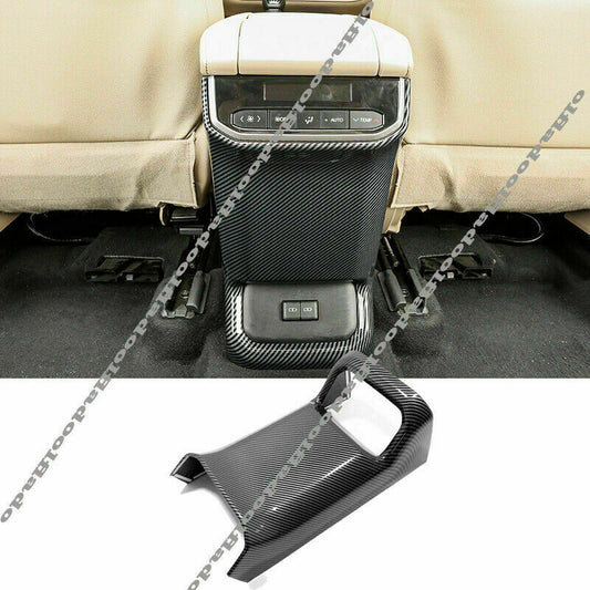 Carbon Fiber ABS Rear for Seat Air Outlet Vent Trim for Toyota Highlander 2020-2023