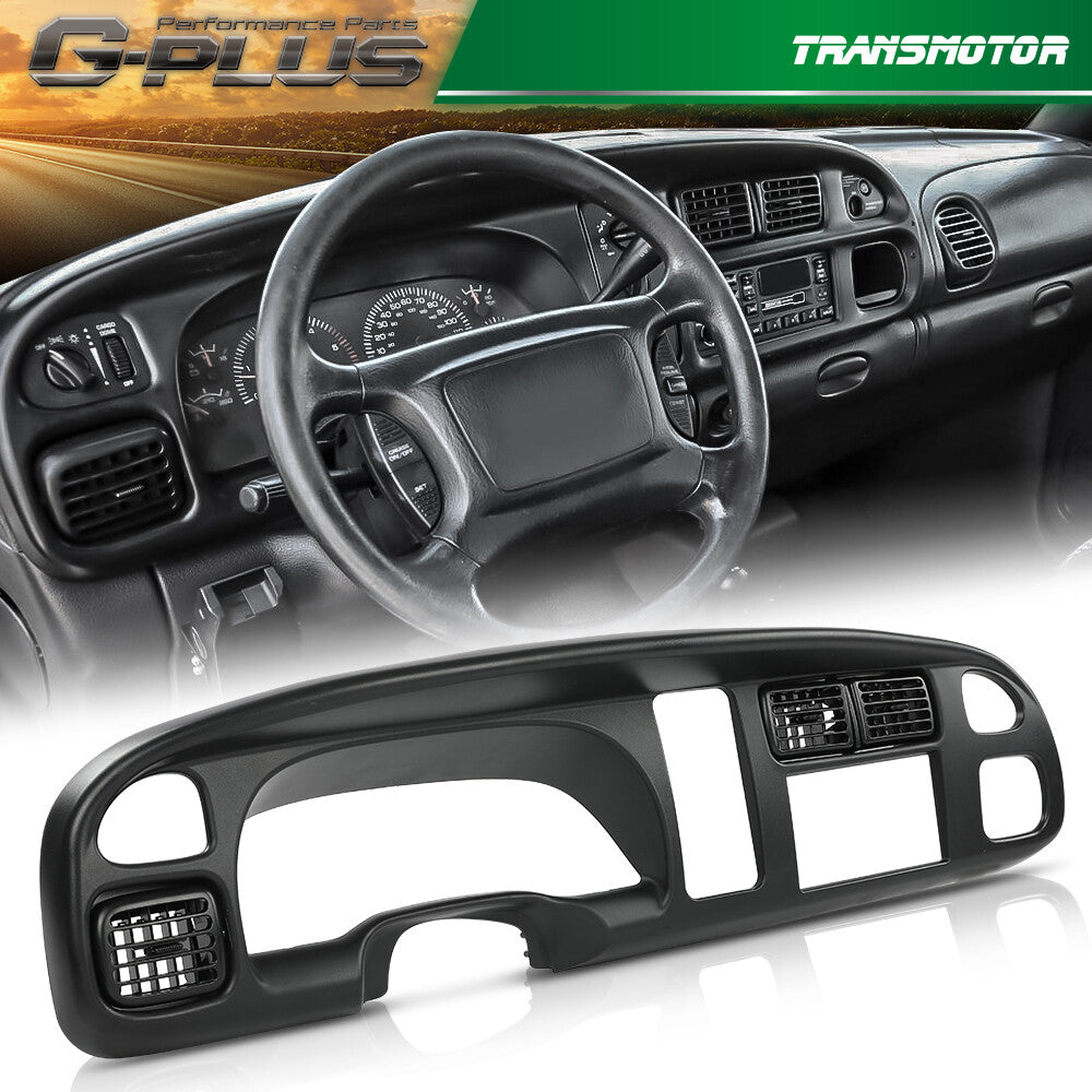 Suitable for Dodge for Ram 1500 2500 98-02 Dual Din 2-DIN Complete Dashboard Kit with Vents