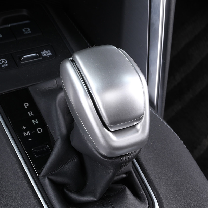 Matte Silver Gear Shift Knob Shifter Cover Cap Trims for Toyota Venza 2021-2023