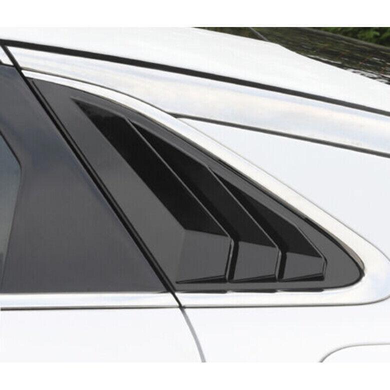 for Kia K5 2021-2024 Piano Black Side Vent Window Scoop Louver Cover Cap Trim 2X