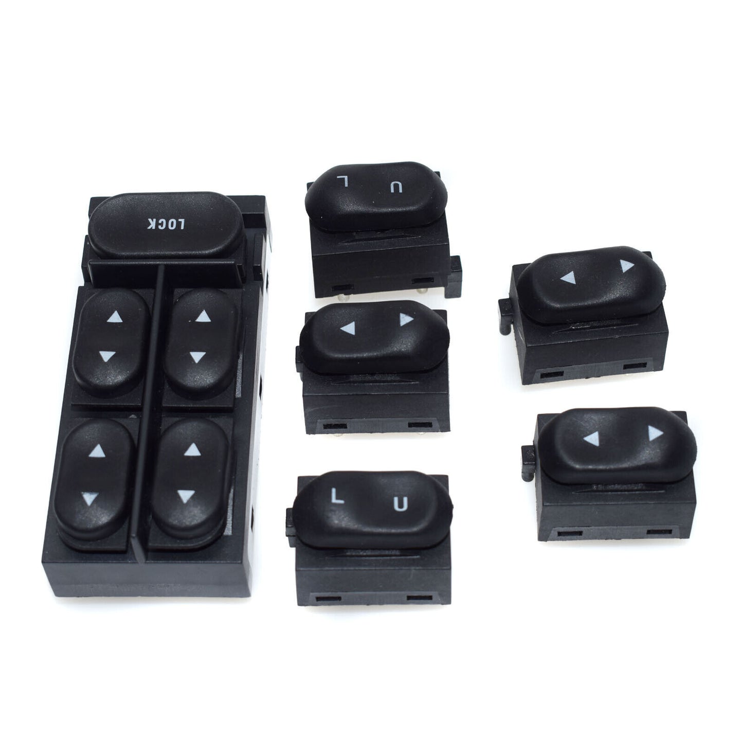 for Ford for Mustang 6Pcs New Power Window and Door Lock Switches Front Right Left