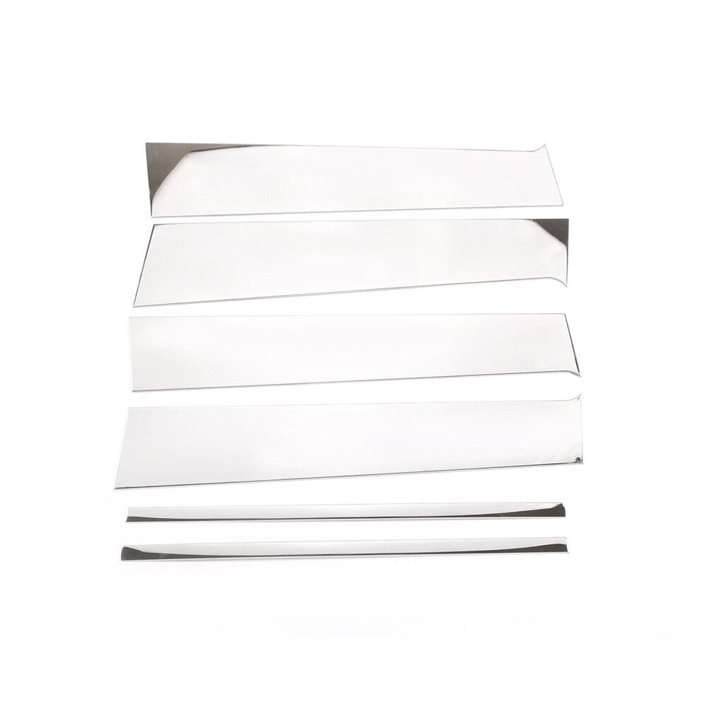For T@yota Hilux Revo 2015-21 Window Pillar Posts Panel Door Trim Steel Chrome¡Á6