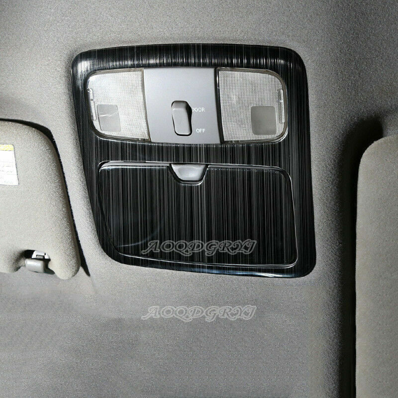 2p Black Roof Front Reading Light Lamp Trim Cover for Toyota Prado 120 2003-2009