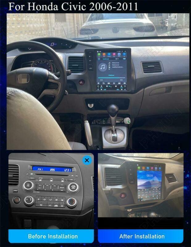 Android 10.1 9.7 Car Radio Stereo Player GPS Wifi FM for Honda for Civic 2006-2011
