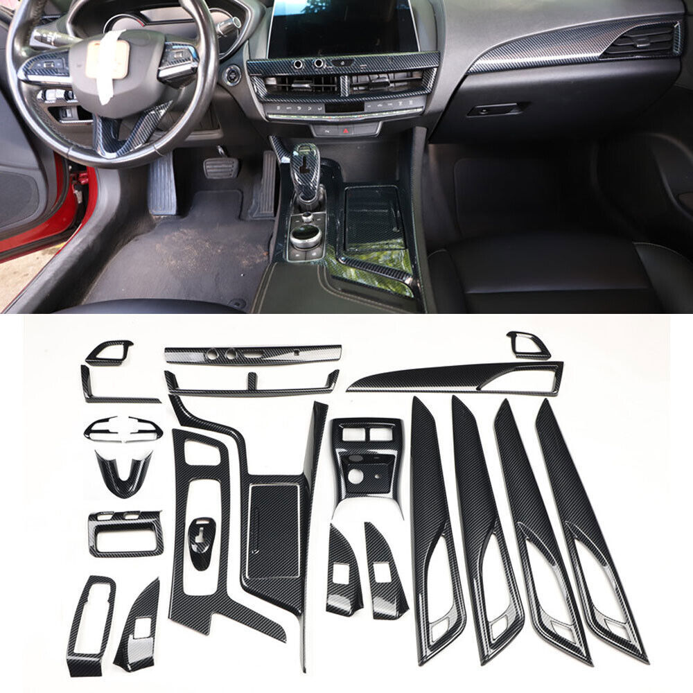 for Cadillac CT5 20-24 ABS Carbon Fiber Interior Full Decoration Cover Trim Kit