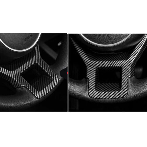 for Kia K5 2021-2023 Carbon Fiber ABS Inner Steering Wheel Frame Cover Trim Deco