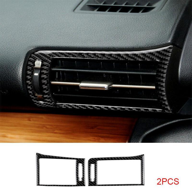 Carbon Fiber Console LR Air Outlet Vent Trim 2PC for Lexus IS200t 250 350 IS