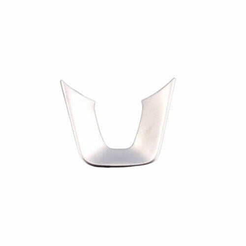 Car Inner Steering Wheel U Type Cover Trim for Kia Seltos 2020-2022 Silver Steel