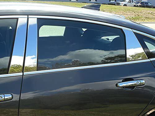 For 2016-2023 for Chevrolet Malibu Chrome Window BC-Pillar Post Panel Trim Stainless