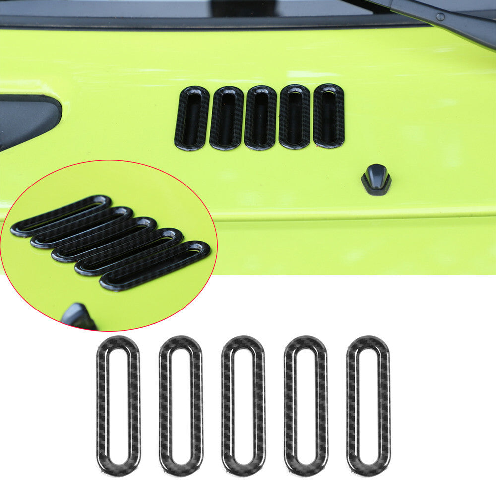 Carbon Fiber ABS Front Engine Hood Inlet Air Vent Cover for Suzuki for Jimny 2019-22