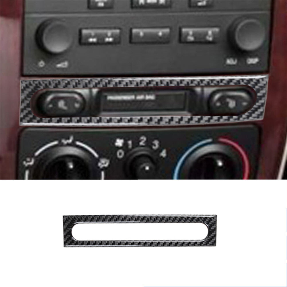 Temperature Display Frame Trim Cover Carbon Fiber for Chevrolet COBALT 2005-2010
