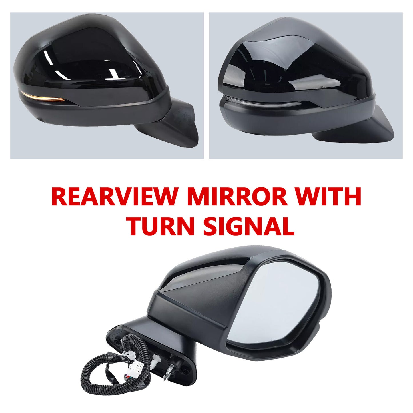 For 2023-24 25 for Honda HR-V Right Passenger Side Mirror W/Turn Signal 5Pin BlackUX