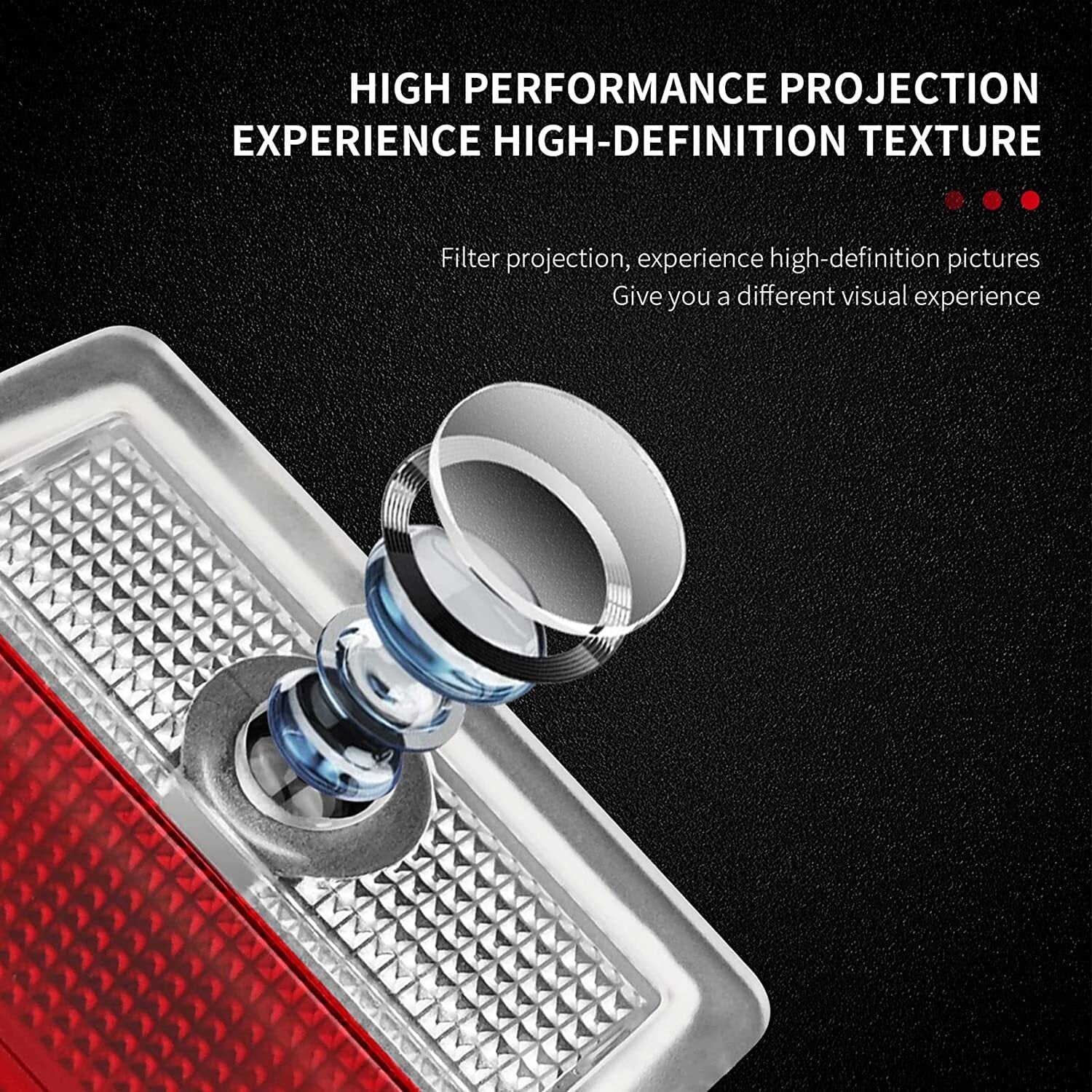 2 Pcs Projector Welcome Lamp Door Light Puddle Light Door Light for GLA GLC GLE
