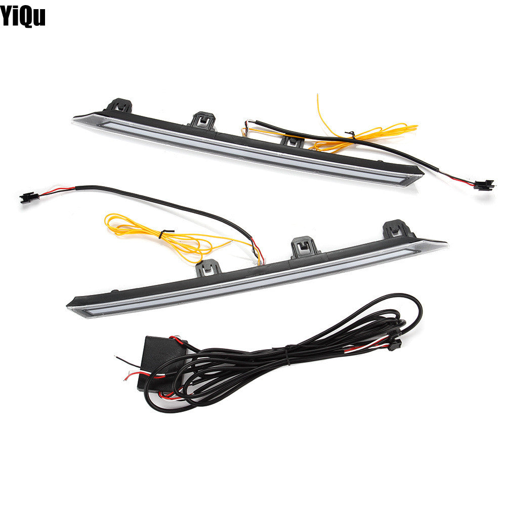 Front LED daytime running lights (DRL) and turn signals are applicable to 2019-2021 for Toyota RAV4.