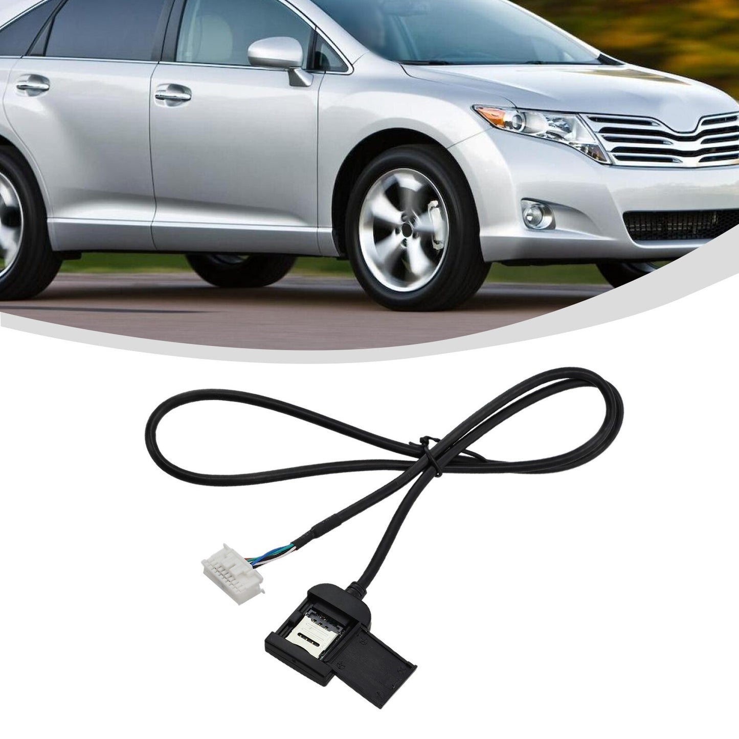 Radio Sim Card Slot Adapter For Radio Multimedia Gps 4G 20pin Cable Connector