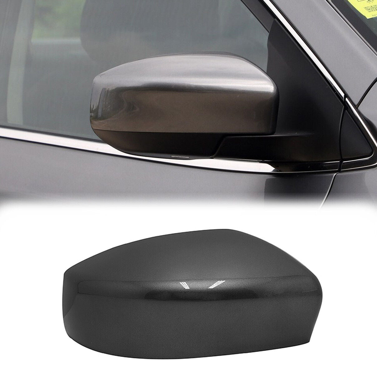 Gray Right Passenger Side Rear Mirror Cap Cover for Nissan Sentra 13-19