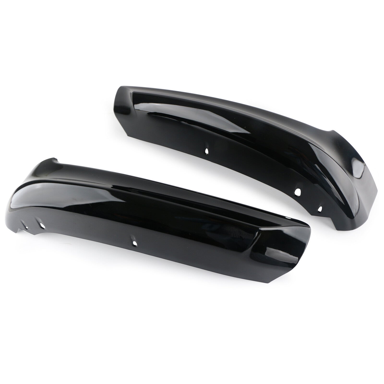 Suitable for 2005-08 for BMW E90 3 Series 4Dr Sedan front bumper splitter kit, black.