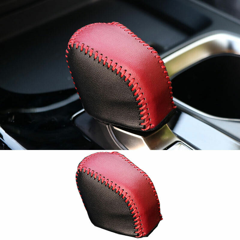 for Lexus NX250 350 2022-2023 Red+Black Leather Console Gear Shift Knob Cap Trim