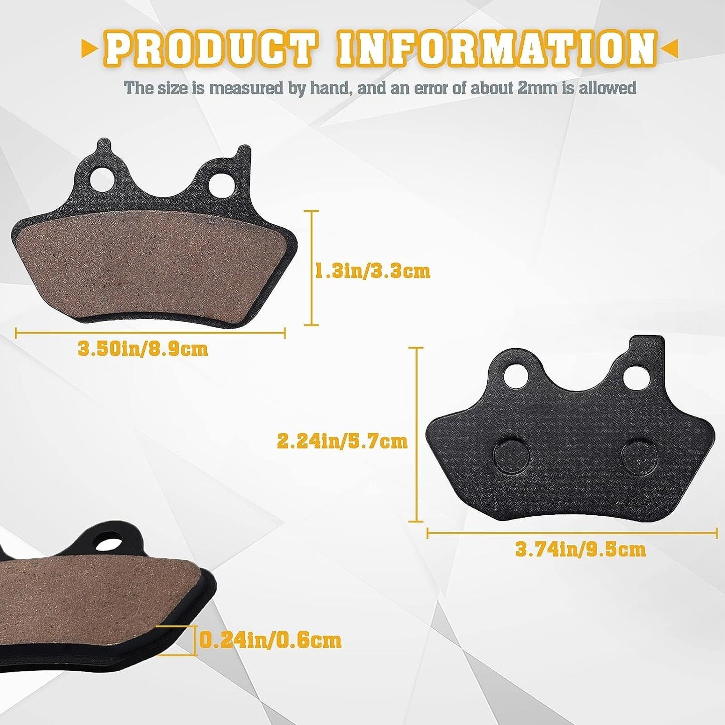 Brake Pads for Harley Davidson Softail FLSTCI FLSTC Heritage Classic 2000-2007