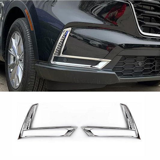 ABS Chrome Front Fog Light Lamp Moulding Cover Trims for 23-2024 for Honda CRV CR-V