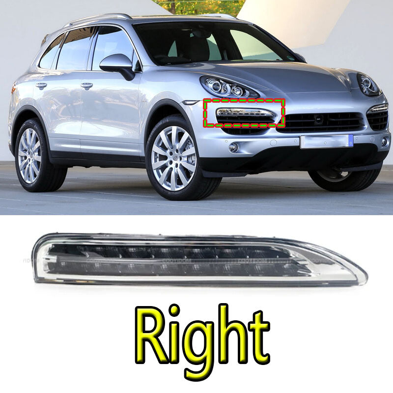 Right for Porsche for Cayenne 2011-2014 Front Bumper Daytime Run Light Lamp LED DRL