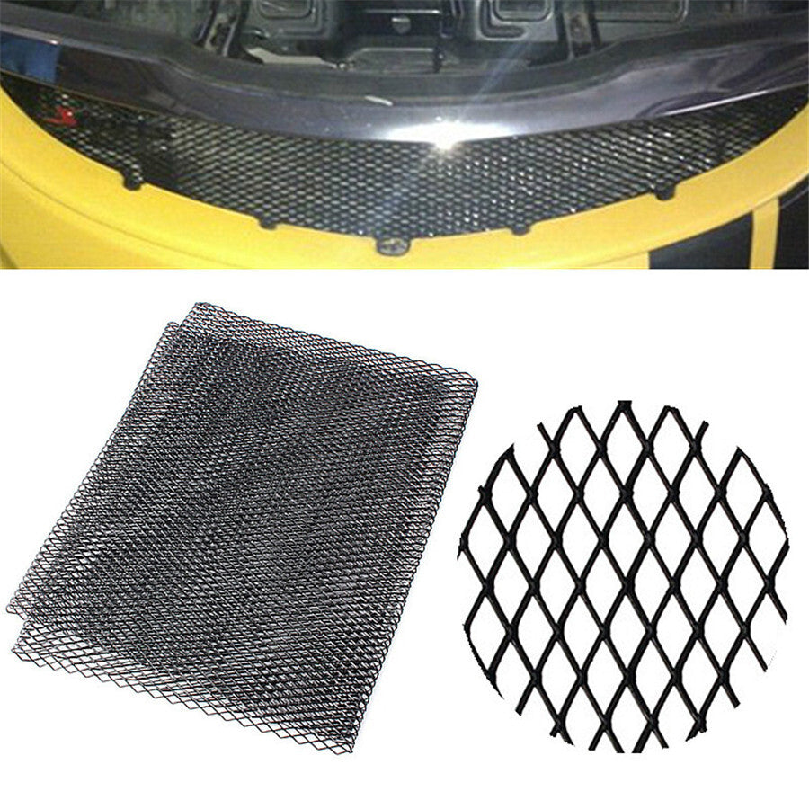 40 x 13 Aluminum Mesh Grill Cover Car Bumper Fender Hood Vent Grille Net Black