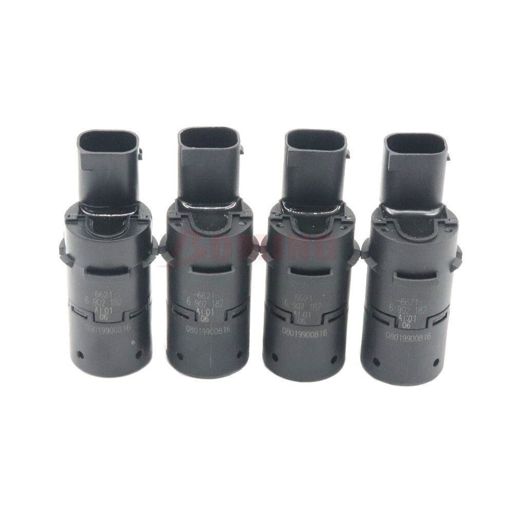 4-pack Parking Sensor PDC Sensor Rear Part for BMW E38 E39 E53 X5 66216902182 Black new