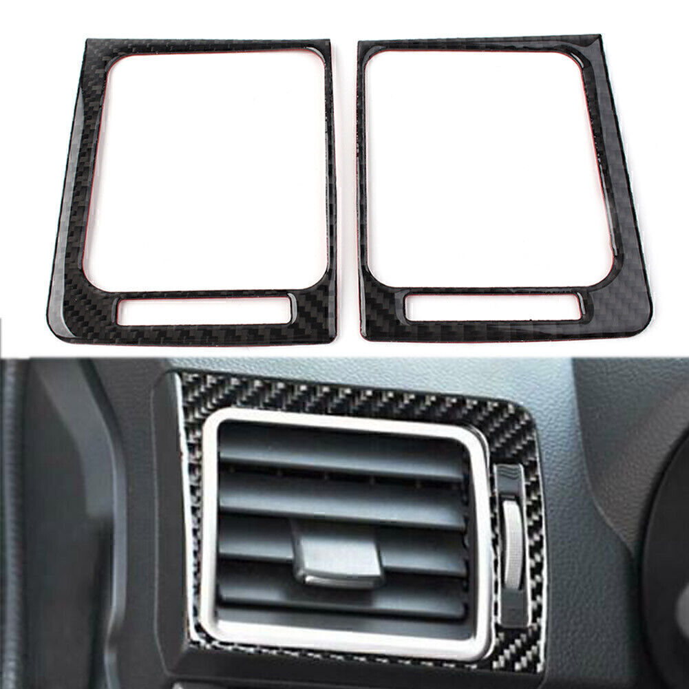for Subaru Forester 2013-2017 2018 L&R Carbon Fiber Console Air Outlet Vent Trim