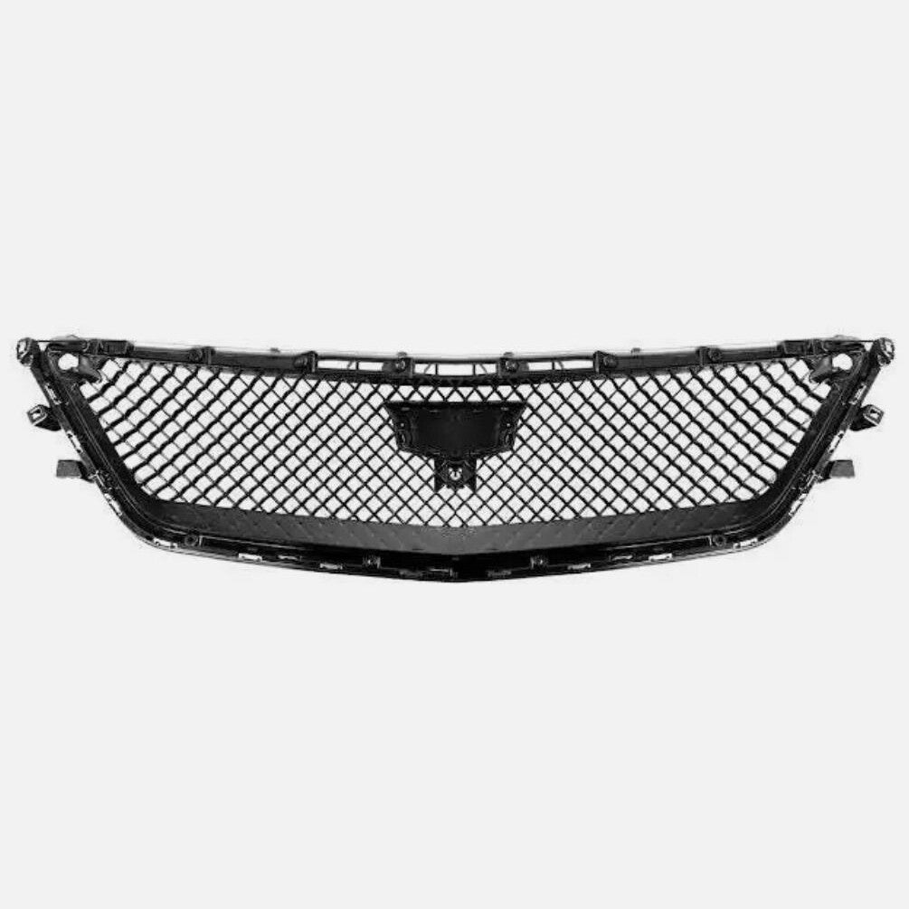 Blackwing Style GLOSS BLACK Front Bumper Grille Cover For 16-20 for Cadillac CT6