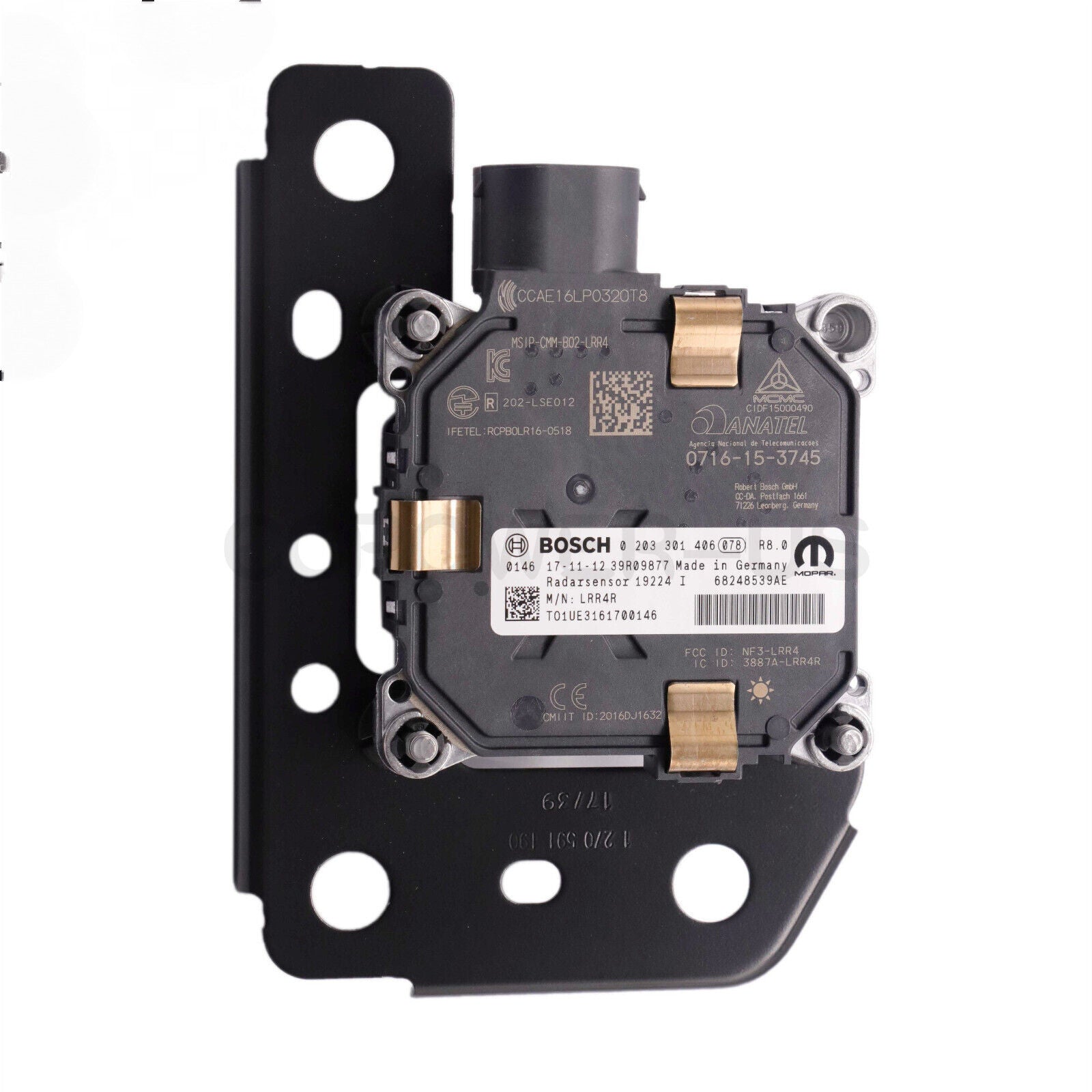 The adaptive cruise speed control module sensor is compatible with 2017-2018 for Jeep Compass 68248539