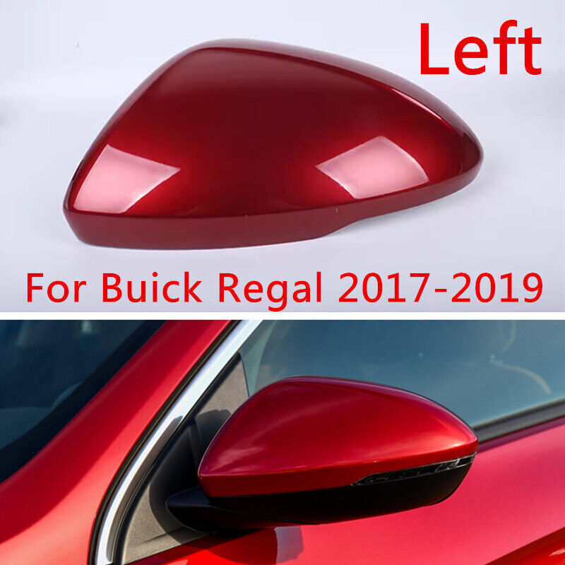Red Left Rearview Door Mirror Cover Shell Cap Fit for Buick Regal 2017 2018-2019