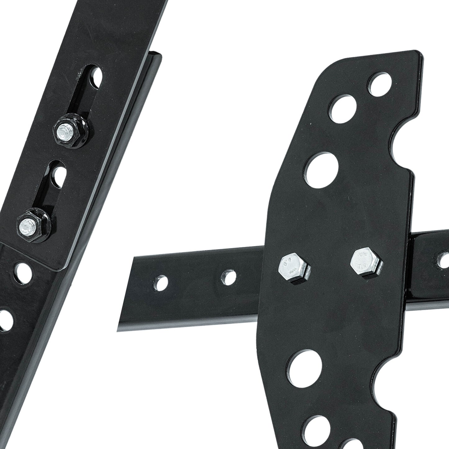 Black Trailer Tray Portable Frame Cargo Carrier Fits for Outdoor UP TO 400 LBS