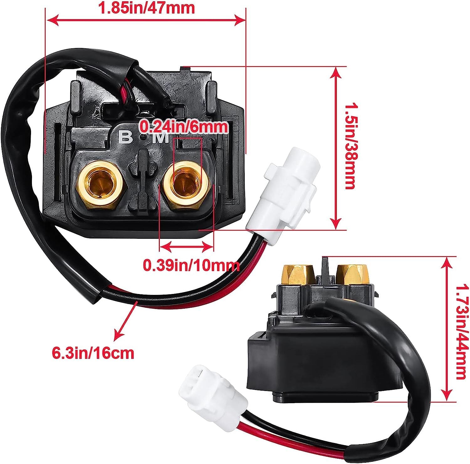 New Starter Relay Solenoid for Yamaha Grizzly YFM 600 1999-2001 5GT-81940-11-00