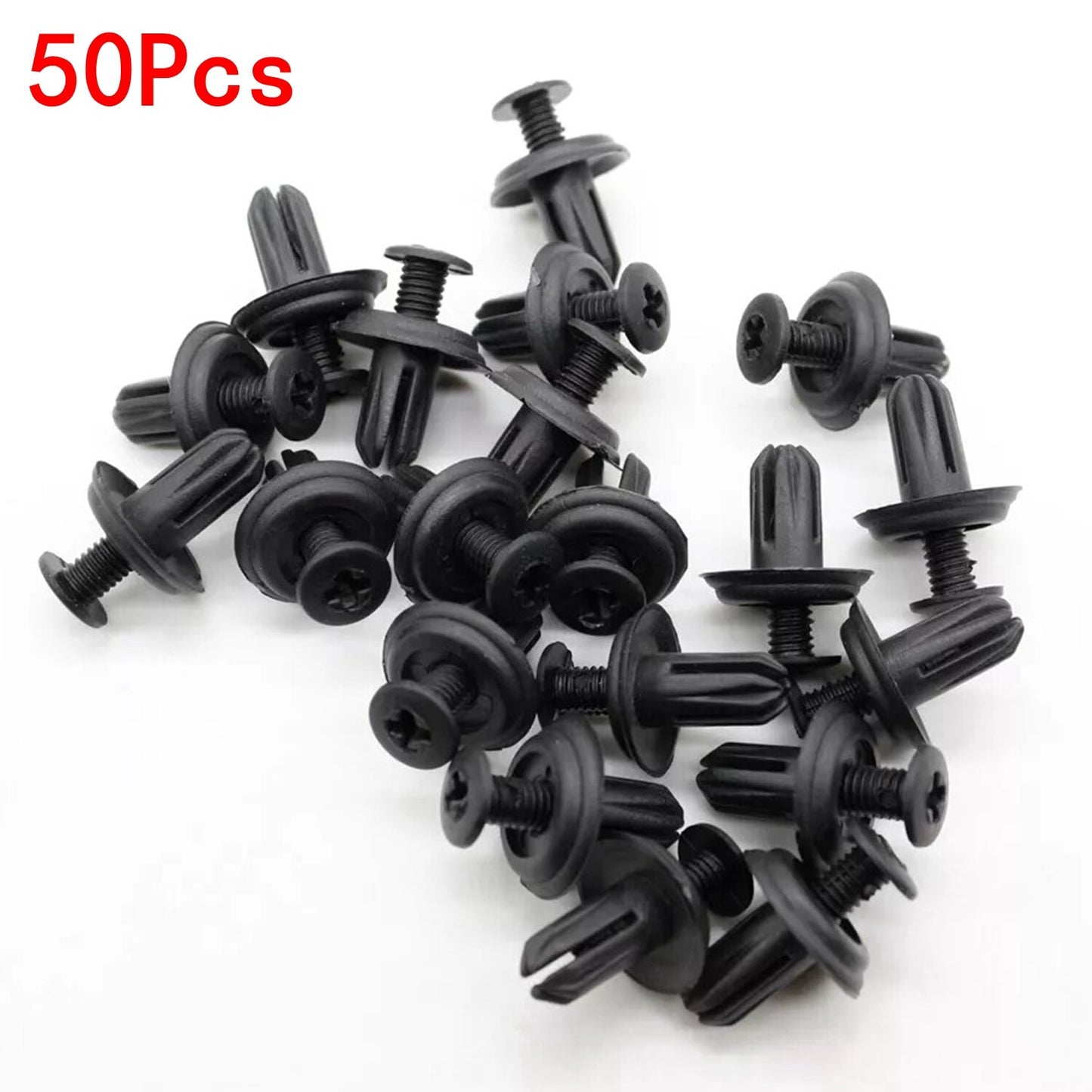 50X Cowl Vent Panel Retainer 6mm Hole Plastics Garnish Clips for Honda for Acura