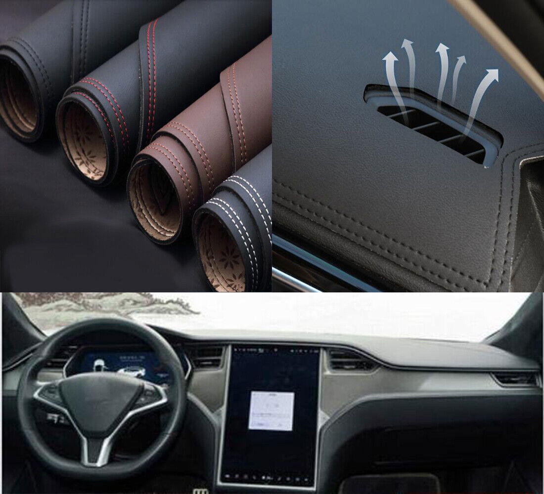 PU leather Dashboard Dash Mat Non-slip DashMat Shade for Tesla for Model S 2013-2020