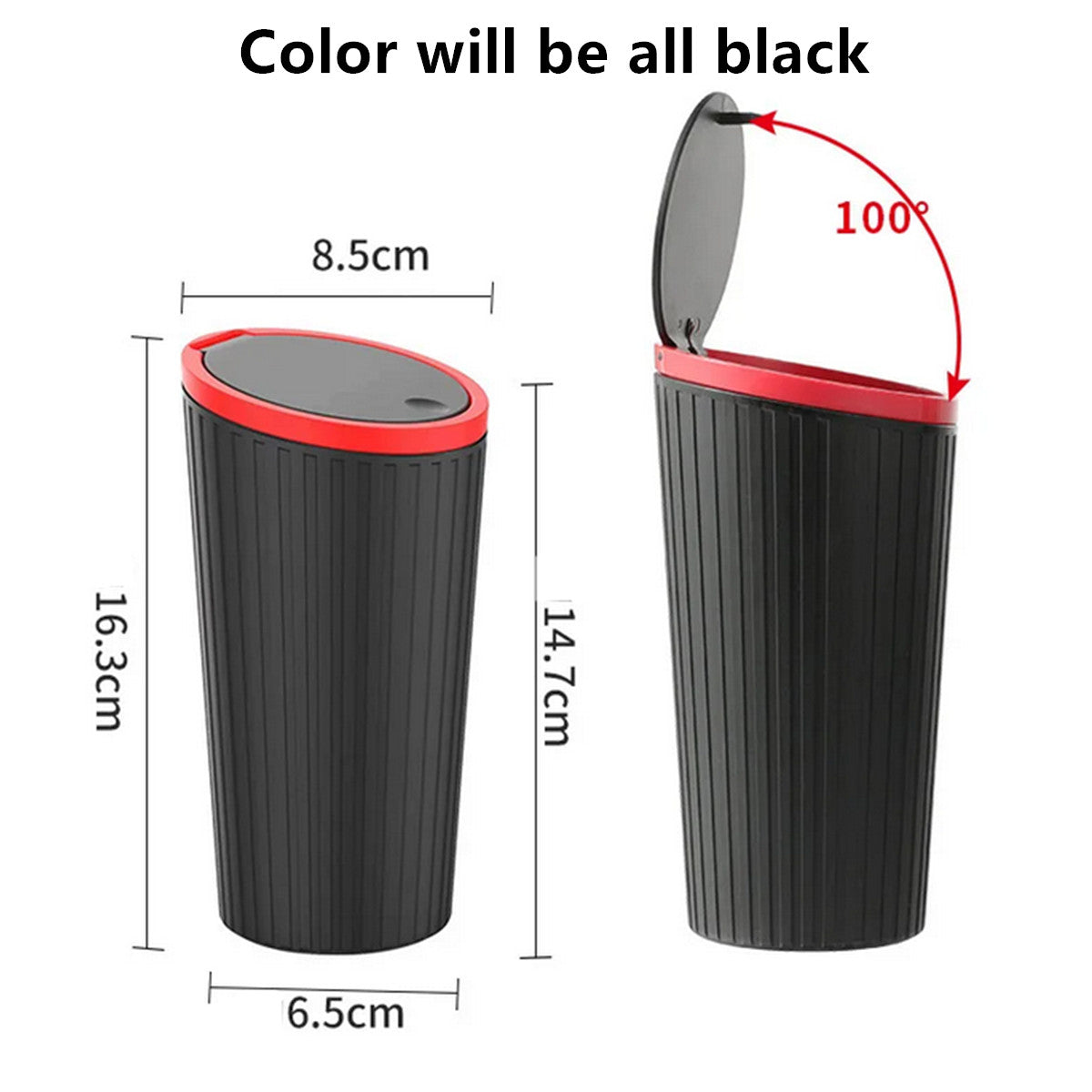 Car Trash Can for Mini Garbage Dust Box Rubbish Bin Organizer Interior Accessories