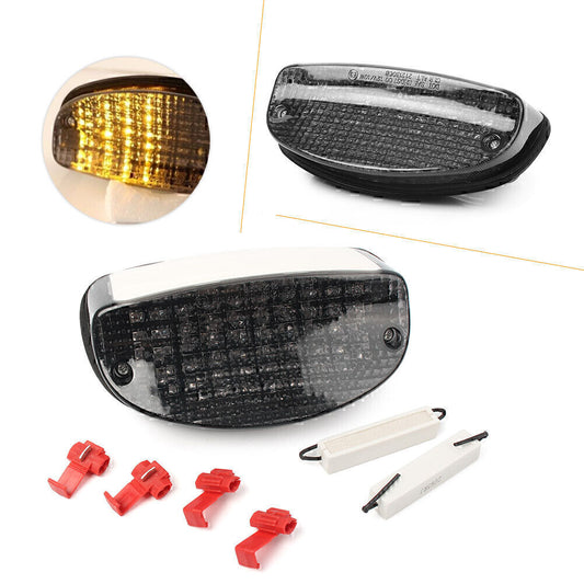 LED Tail Light Turn Signal Lamp fit for HONDA CBR 1100XX 1997-1998 Smoke