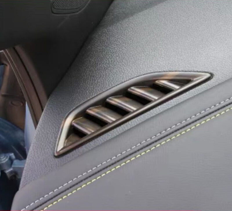 for Volkswagen ID.4 2021-2024 Wood Grain Dashboard Upper Air Outlet Vent Trim 2x