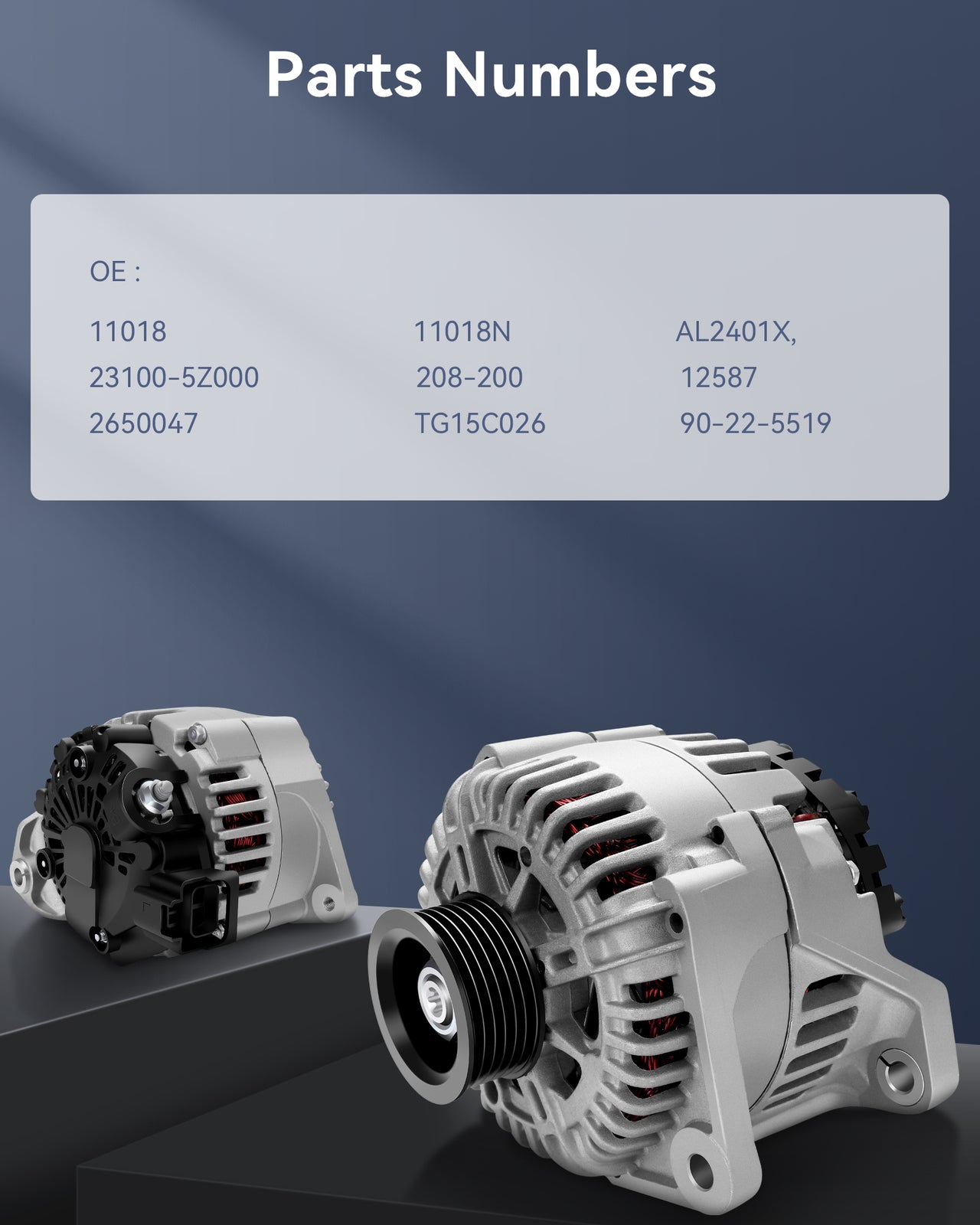 Fit for 2004-2009 for Nissan Quest for Mini Passenger 3.5L V6 New Alternator AL2401X