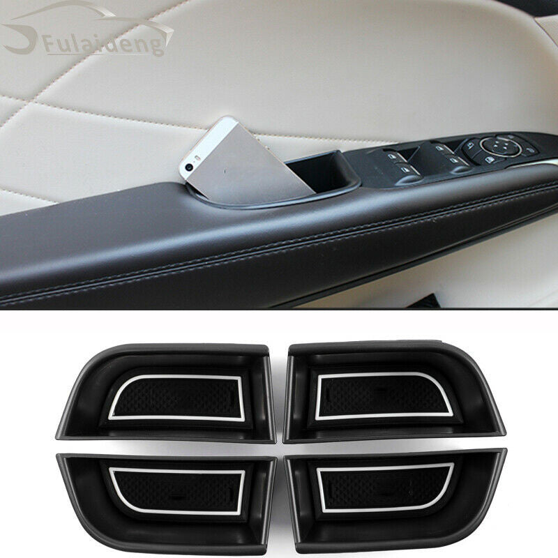 4P for Lincoln MKZ 2017-2020 Car Inner Door Handle Armrest Storage Box Container