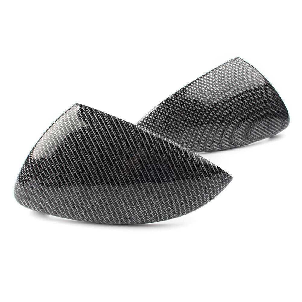 for VW for Golf MK7 MK7.5 GTI R 2PCS ABS Carbon Fiber Side Mirror Cover Caps